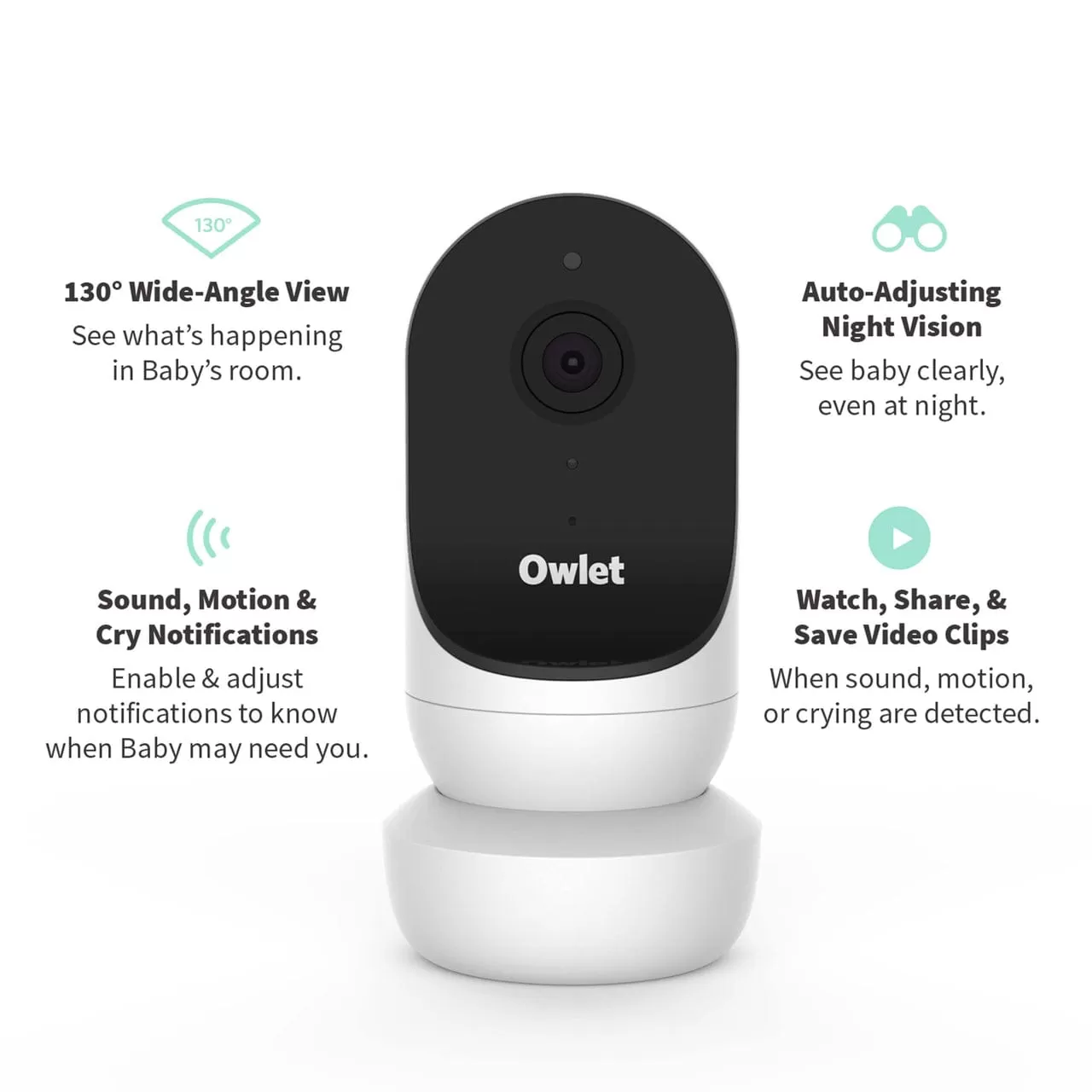 Owlet Monitor Duo Bundle (Smart Sock 3   Cam 2) - Forever Rainbow