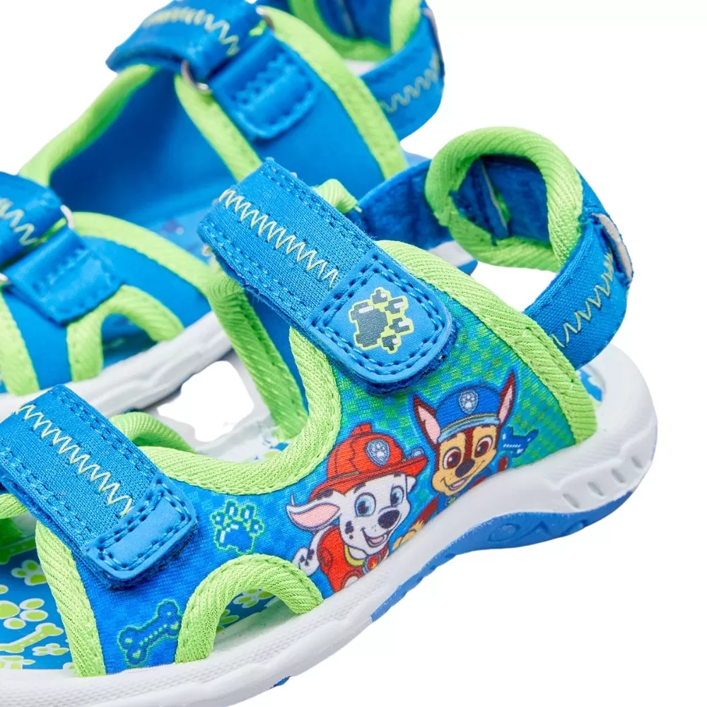 Paw Patrol Blue & Green Velcro Strap Sports Sandals