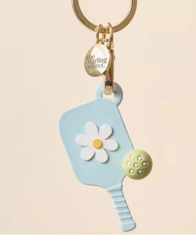 Pickleball Paddle Keychain - Aqua