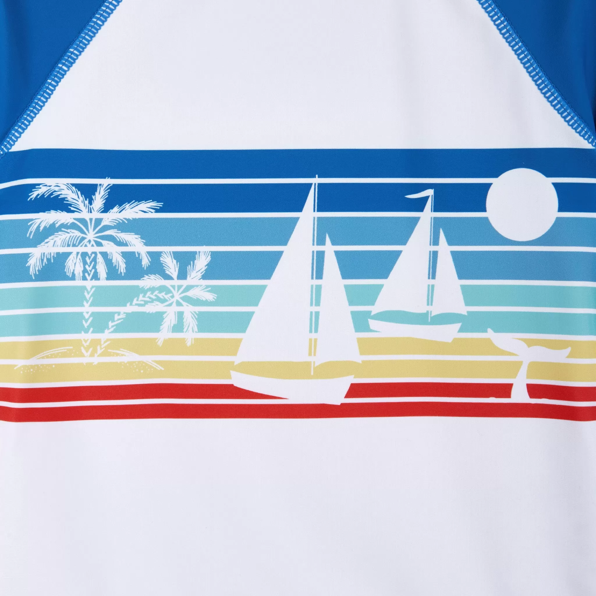 Raglan Rashguard and Boardshort Set | Sailboat Graphic