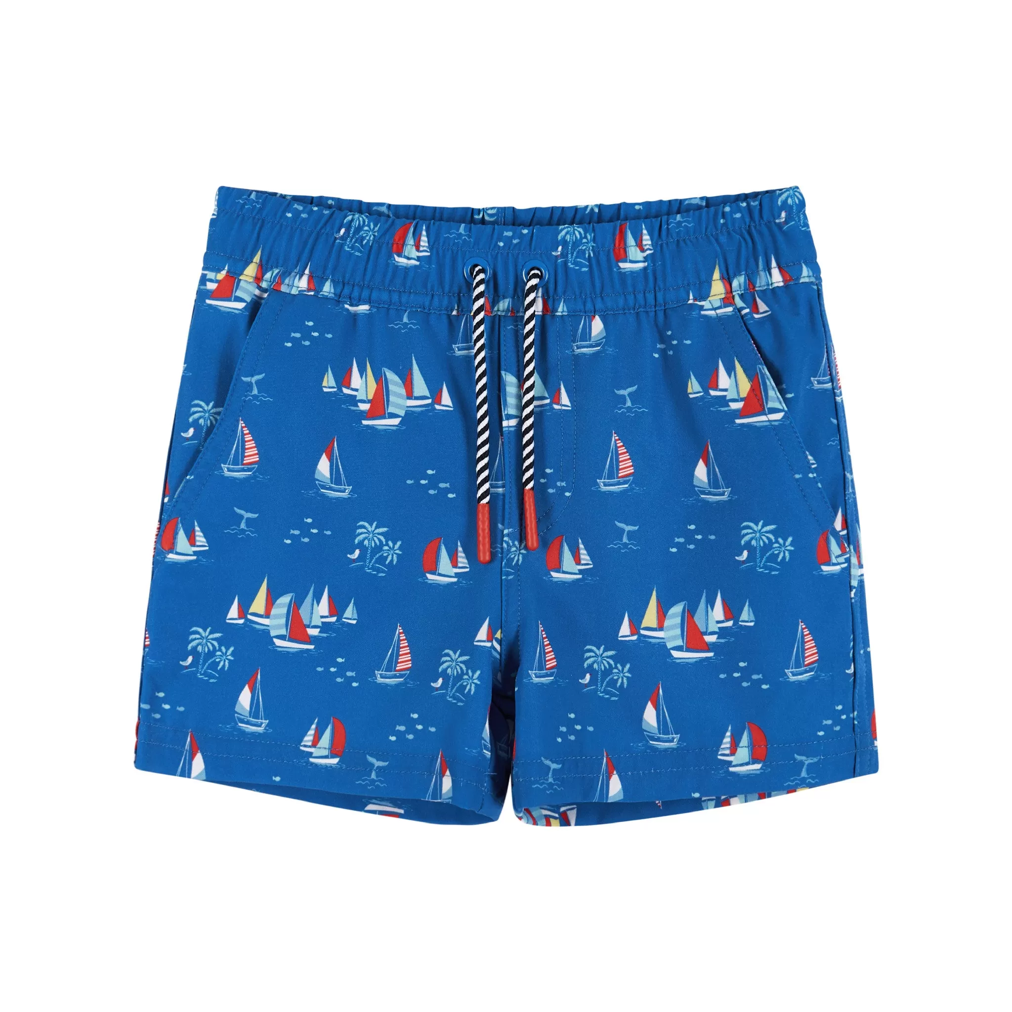 Raglan Rashguard and Boardshort Set | Sailboat Graphic