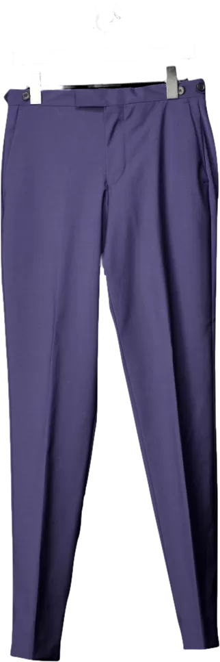 REISS Blue Modern Fit Travel Trousers W28