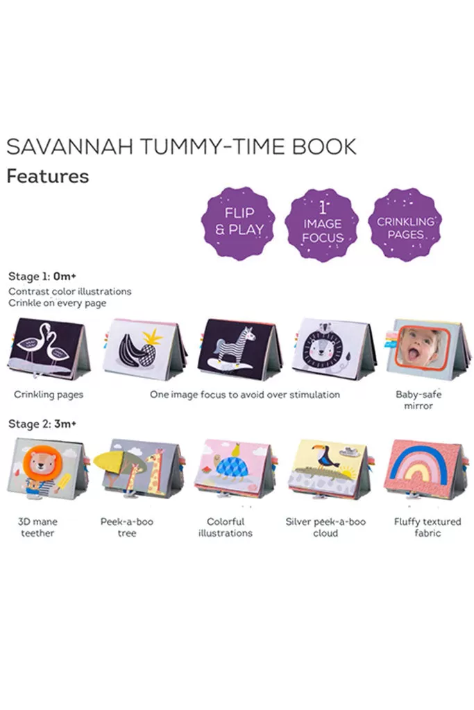 Savannah Tummy Time Book