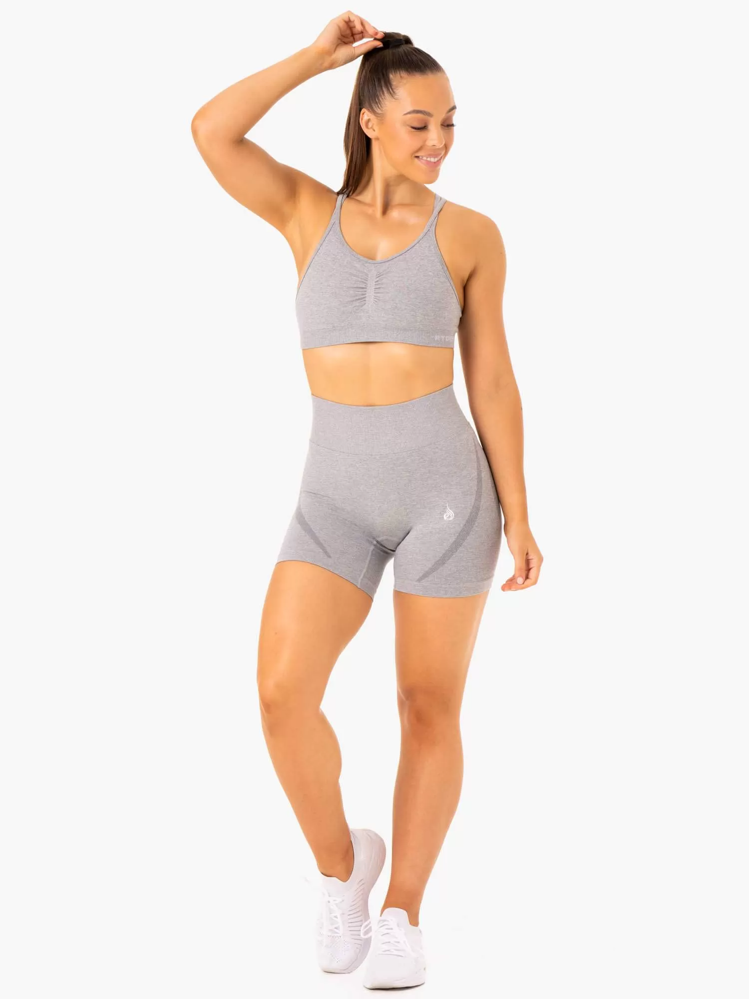 Sculpt Seamless Shorts - Grey Marl