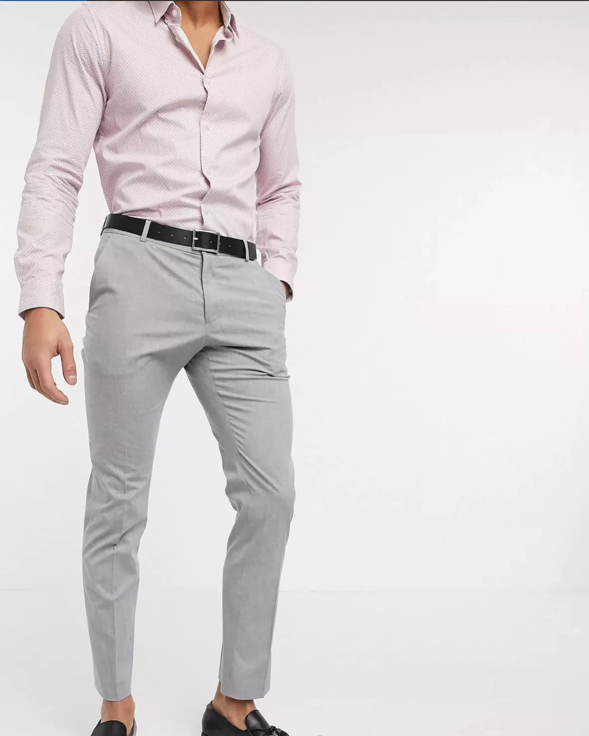 Slim fit 2 Piece Suit light grey