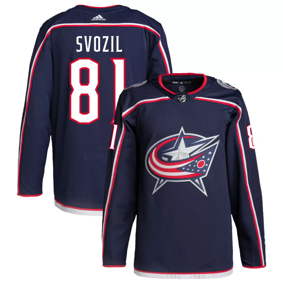 Stanislav Svozil Columbus Blue Jackets adidas Home Primegreen Authentic Pro Jersey - Navy