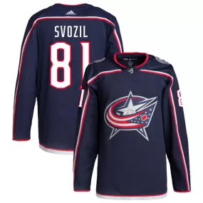 Stanislav Svozil Columbus Blue Jackets adidas Home Primegreen Authentic Pro Jersey - Navy