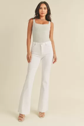 Sutton Flare Jeans White