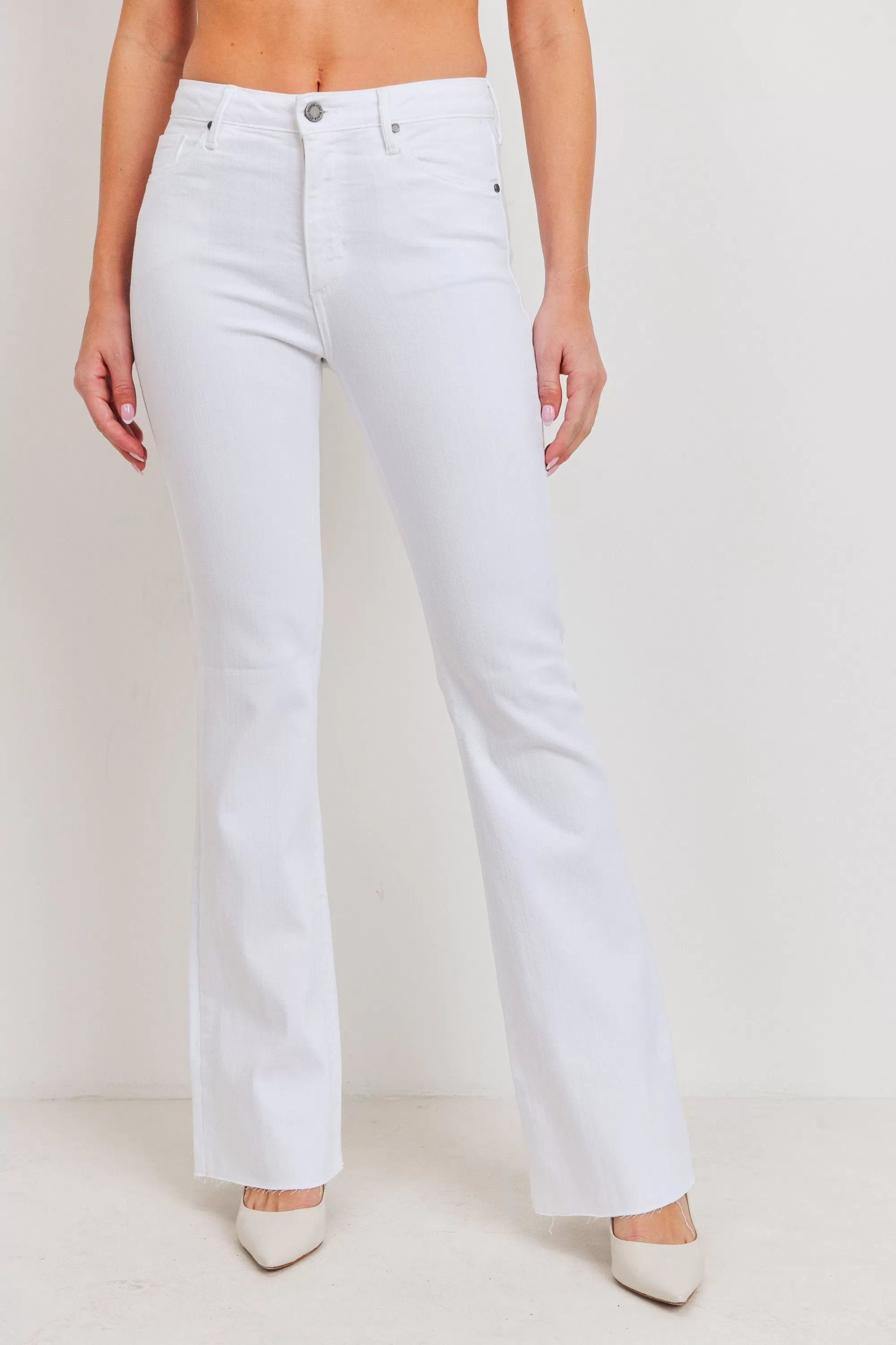 Sutton Flare Jeans White