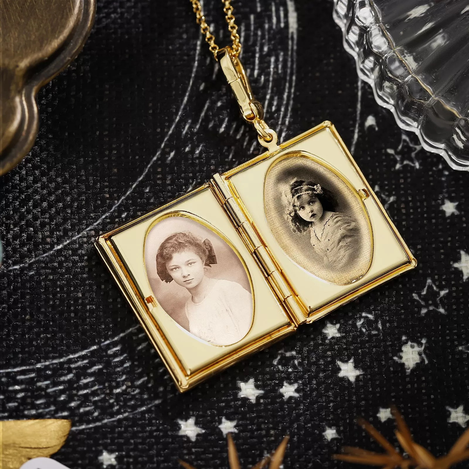 Tarot Locket Necklace-The Lovers