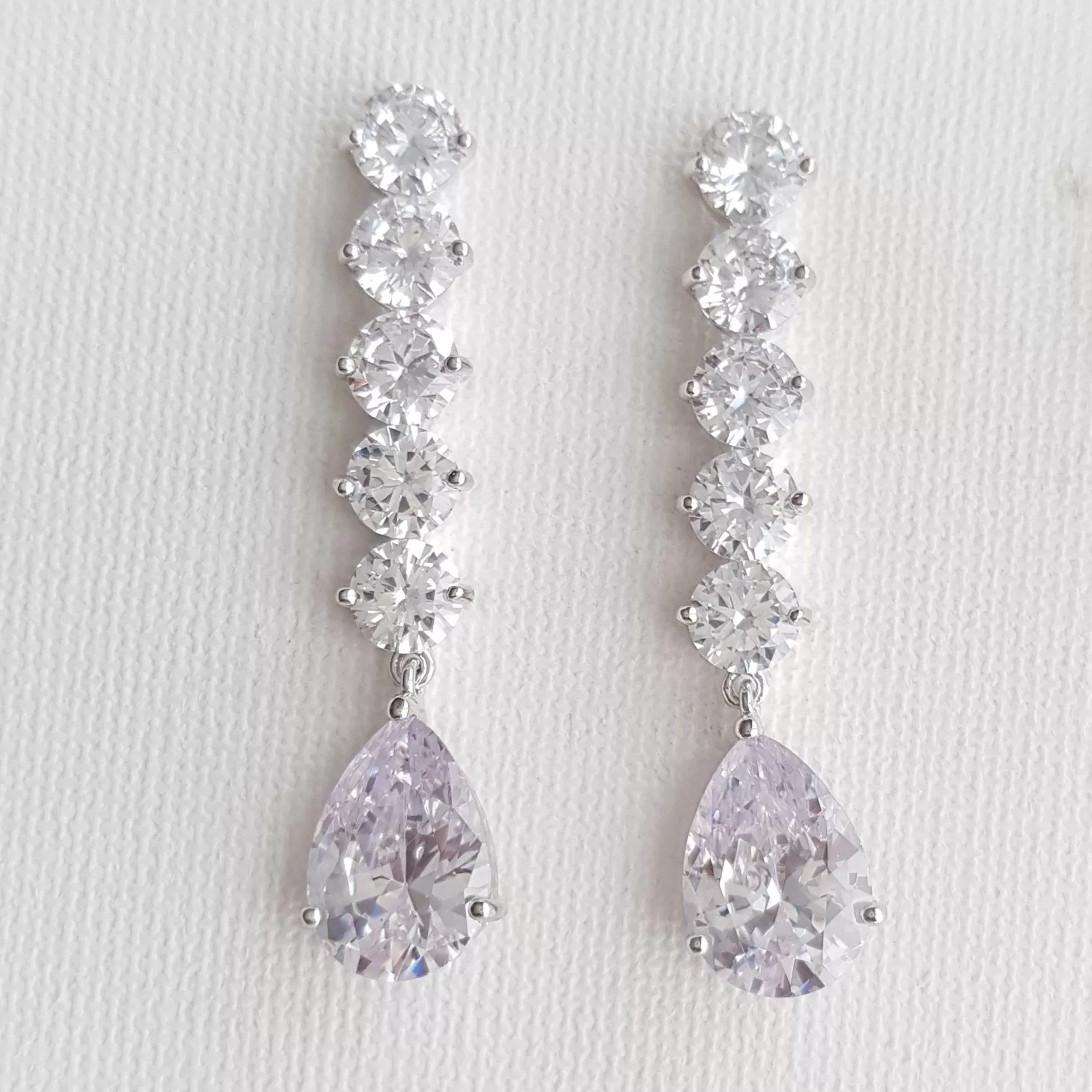 Teardrop Bridal Earrings for Brides and Women-Indya