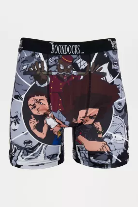 The Boondocks Comic Boxer Brief - Black/combo