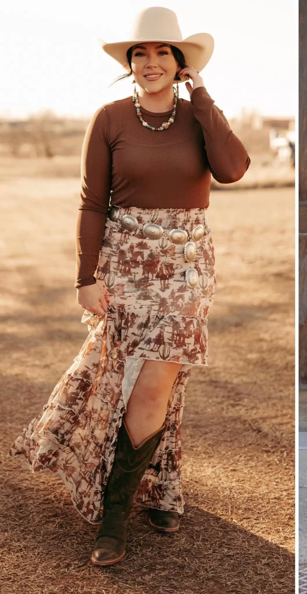 The Cowboys Mesh Skirt