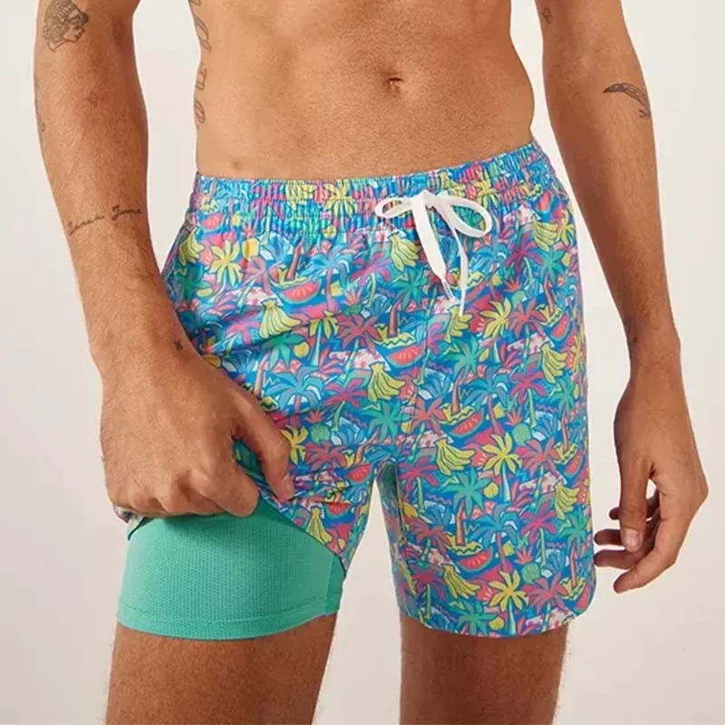 The Tropical Bunch Lined 5.5 inch Swim Shorts