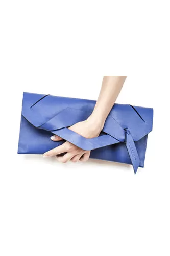 Triangular Slashed Clutch - Size   Colour Options