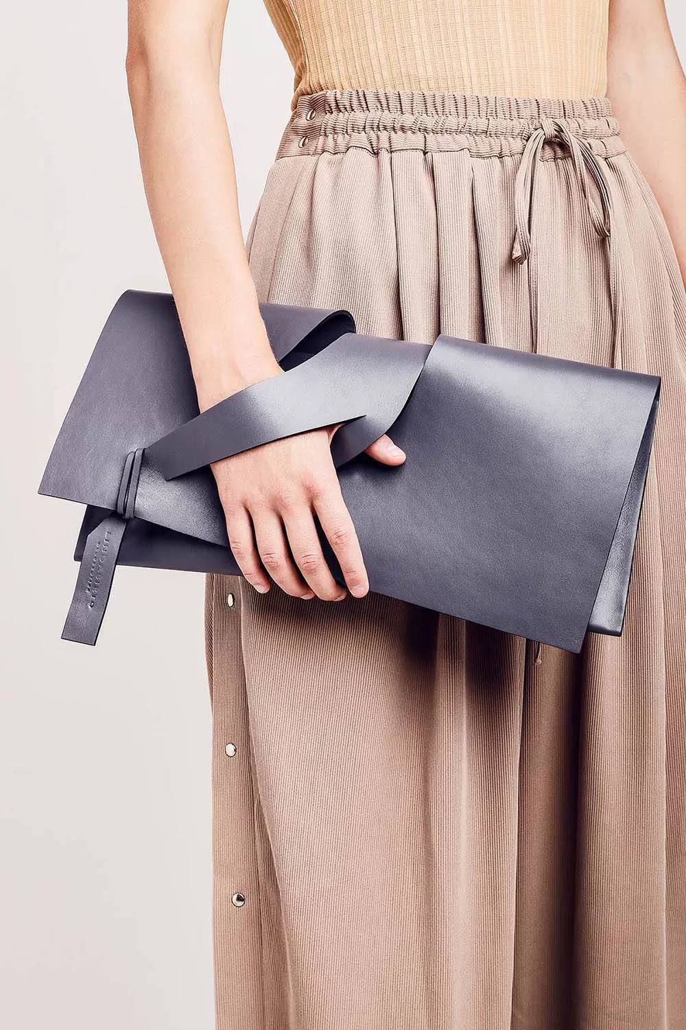 Triangular Slashed Clutch - Size   Colour Options