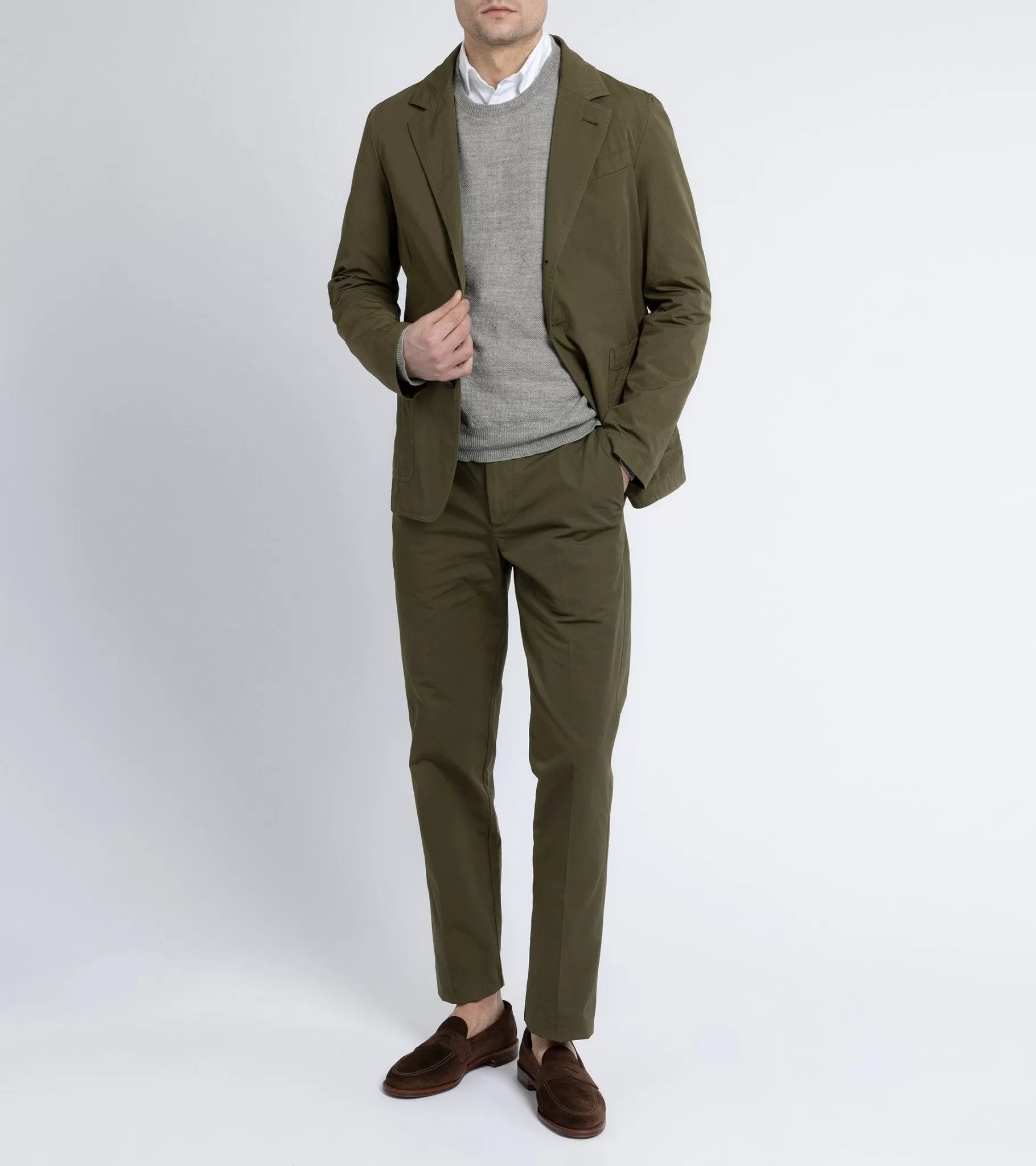 Trunk Culcross Cotton Poplin Jacket: Olive