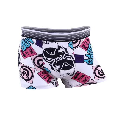 Underwear Men Lovely Cartoon Print Boxer shorts Breathable Panties