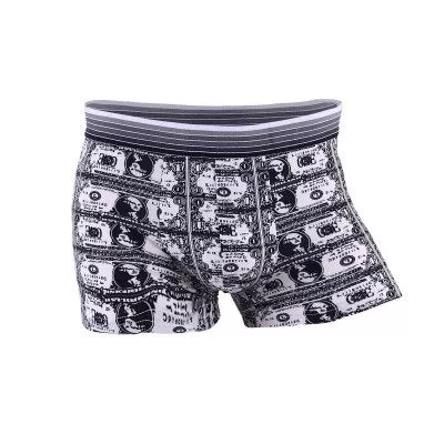 Underwear Men Lovely Cartoon Print Boxer shorts Breathable Panties