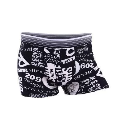 Underwear Men Lovely Cartoon Print Boxer shorts Breathable Panties