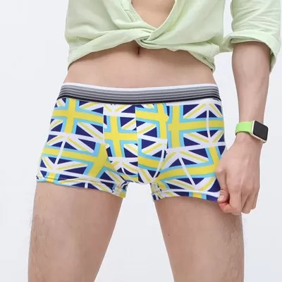 Underwear Men Lovely Cartoon Print Boxer shorts Breathable Panties