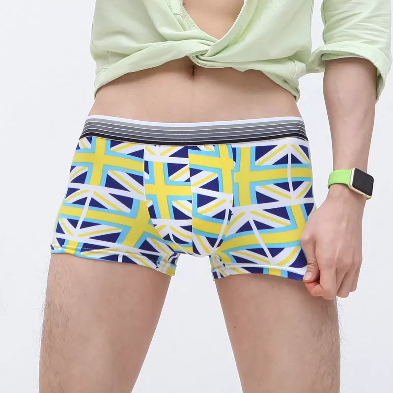 Underwear Men Lovely Cartoon Print Boxer shorts Breathable Panties