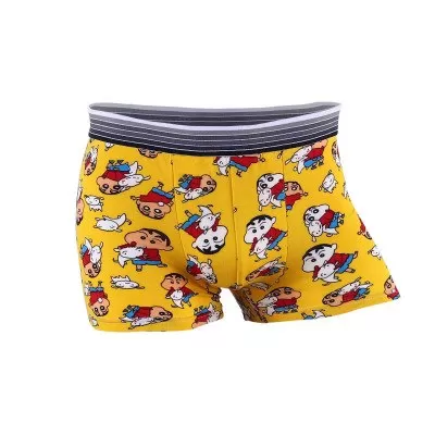 Underwear Men Lovely Cartoon Print Boxer shorts Breathable Panties