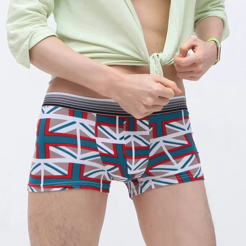 Underwear Men Lovely Cartoon Print Boxer shorts Breathable Panties