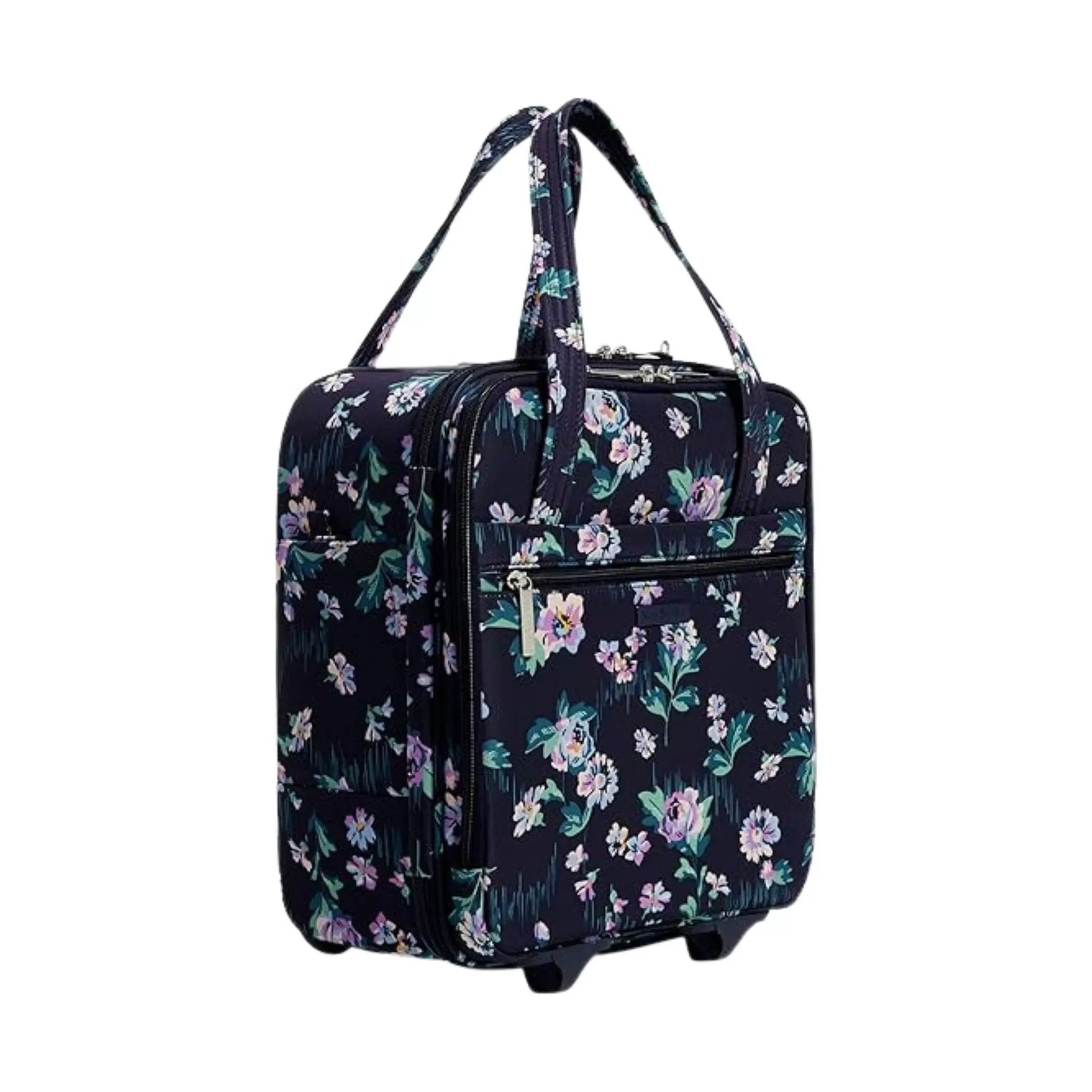 Vera Bradley Underseat Rolling Work Bag - Navy Garden