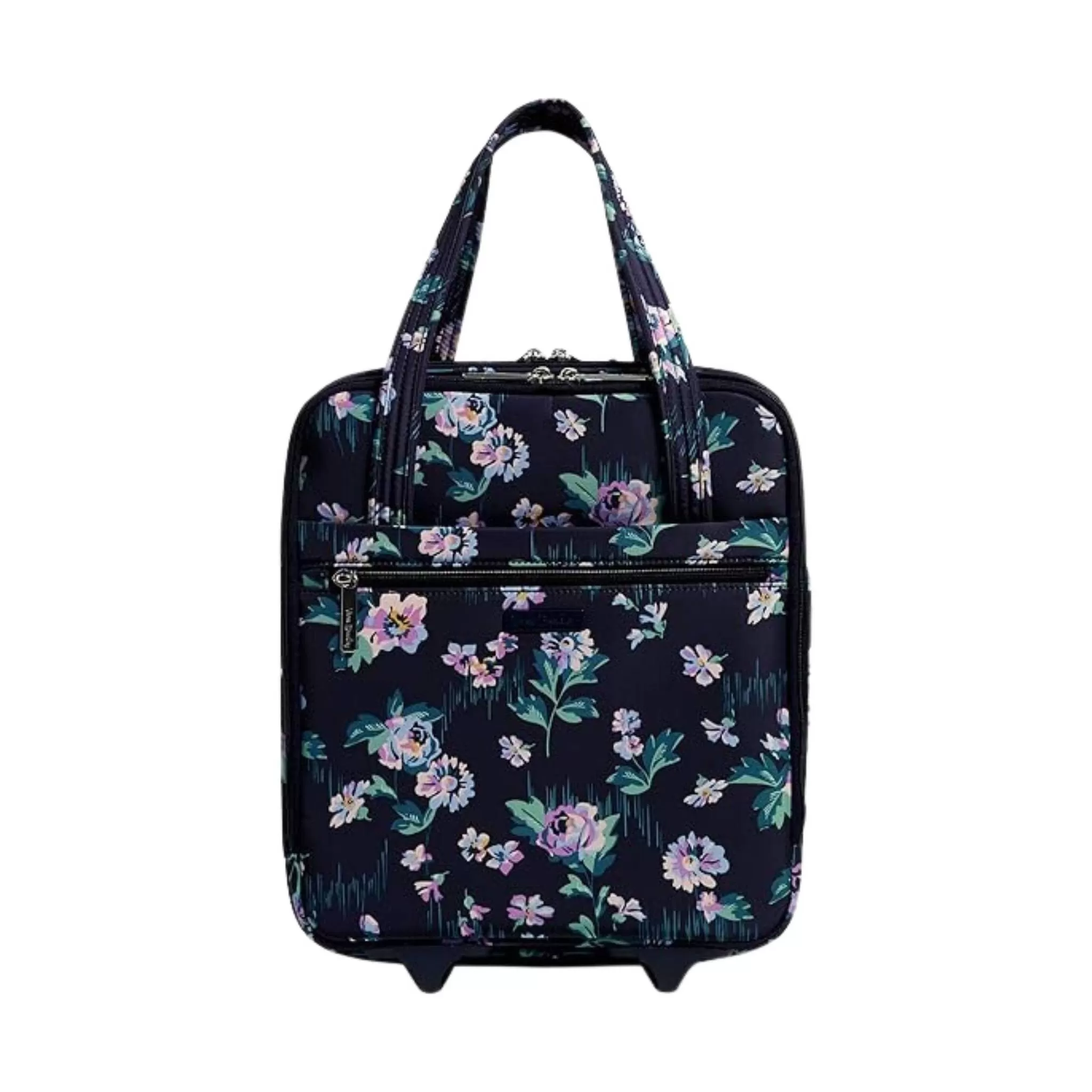 Vera Bradley Underseat Rolling Work Bag - Navy Garden