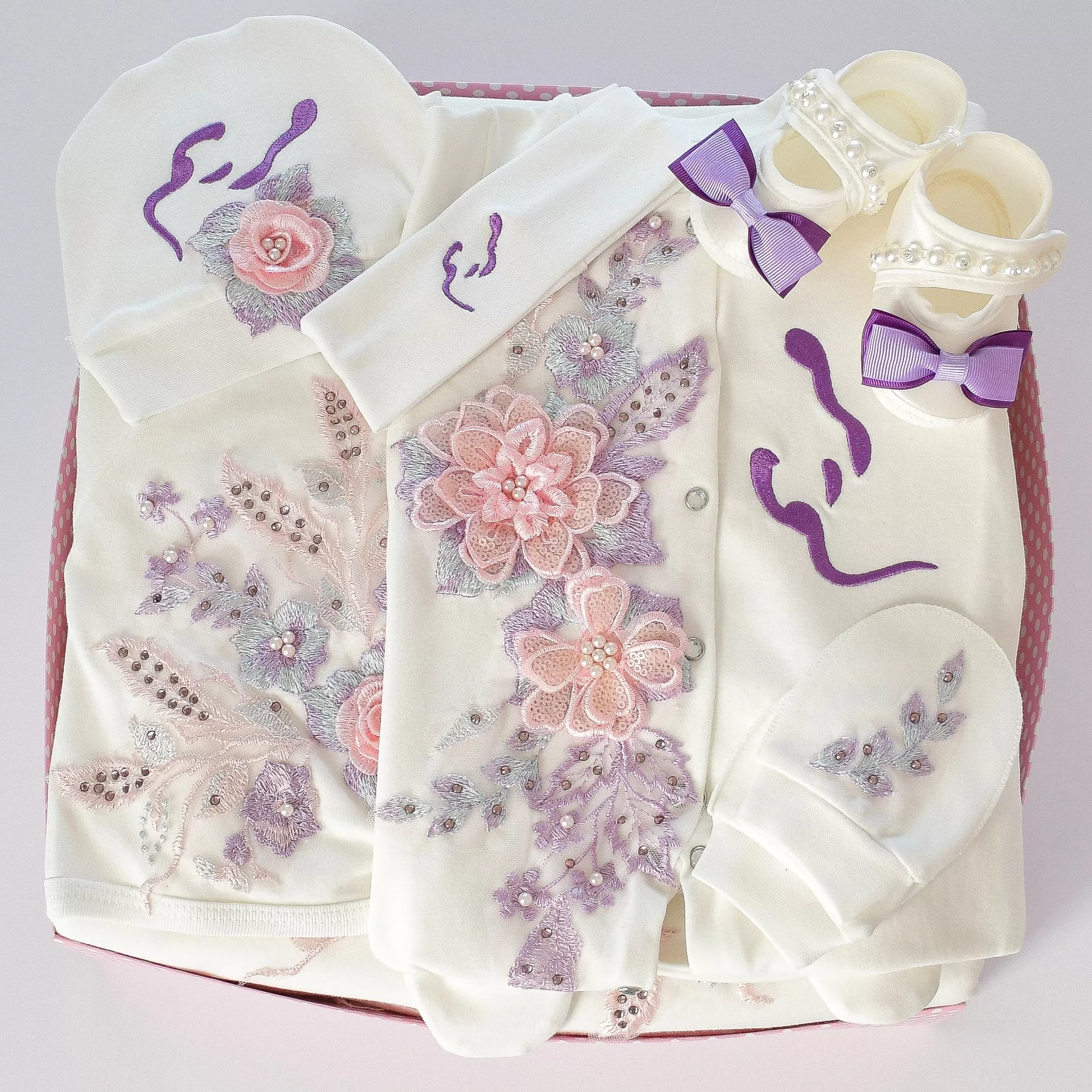 Welcome Home Newborn Baby Girl Lace Set