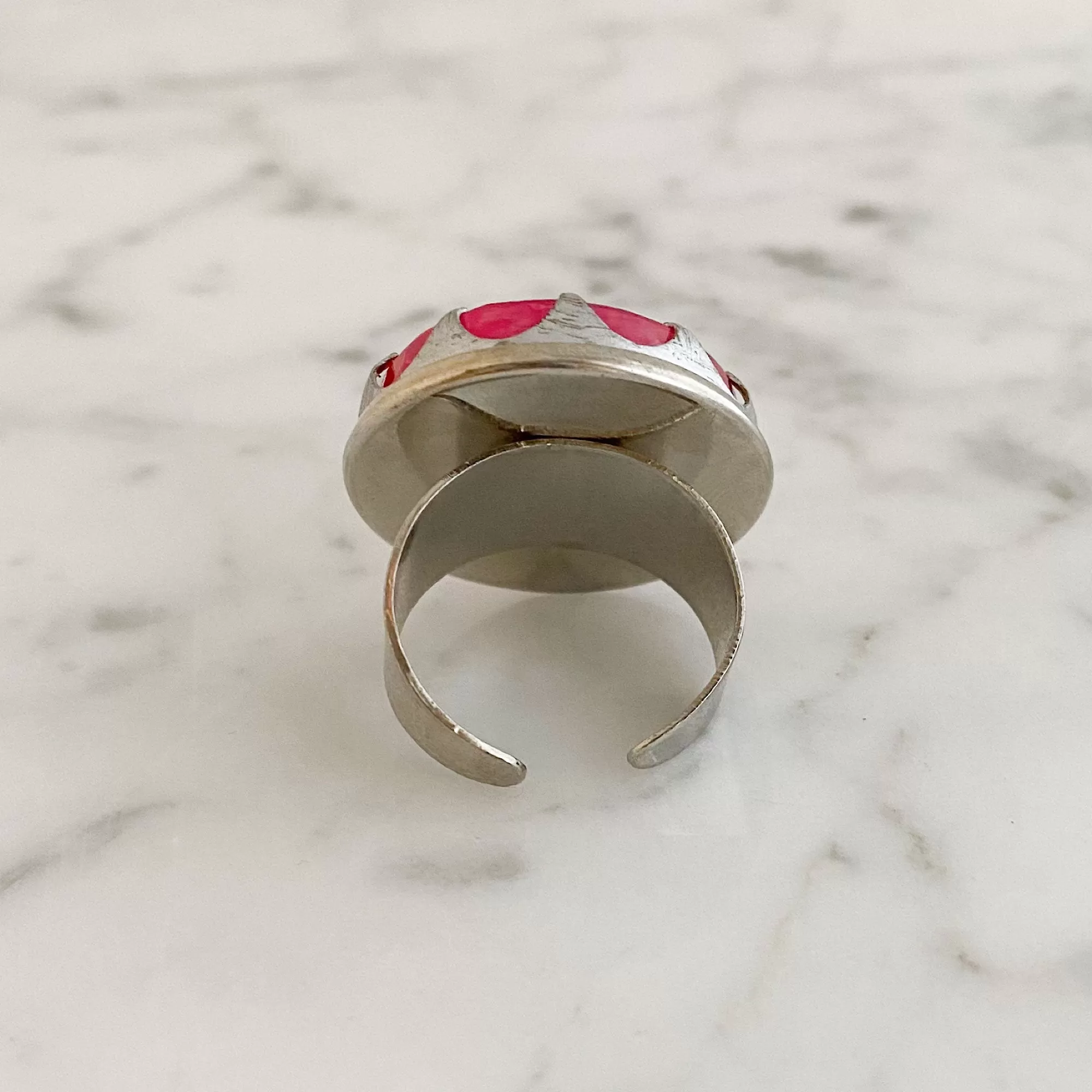 WHEATON statement pink cocktail ring