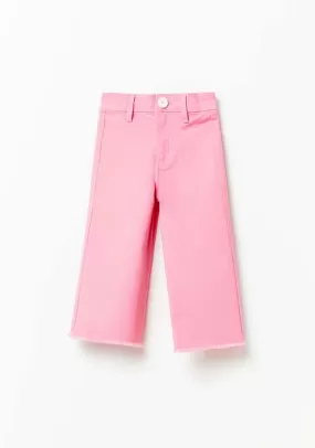 Wide Leg Jeans - Pink