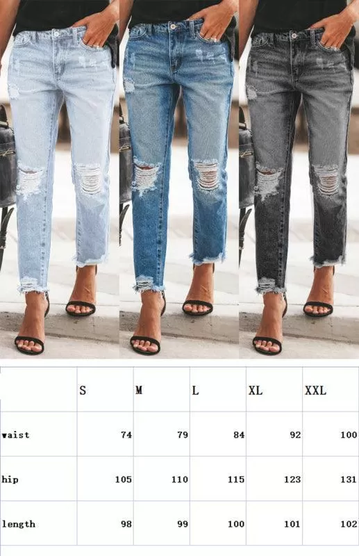 Women Ripped Jeans Pants