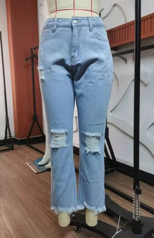 Women Ripped Jeans Pants