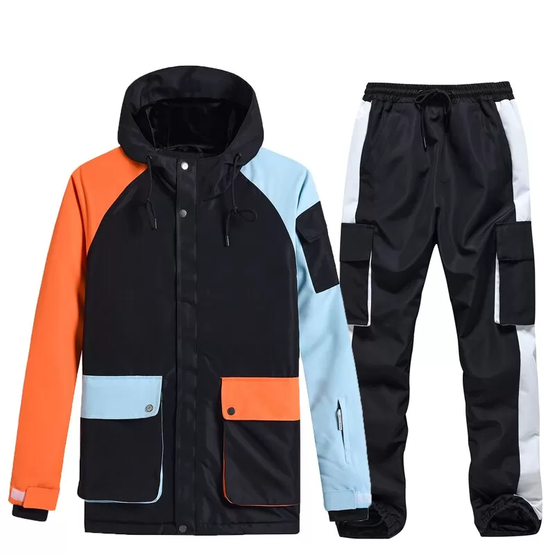 Women's and Men's Ski Jackets and Pants Set Windproof Waterproof  Snow Suit