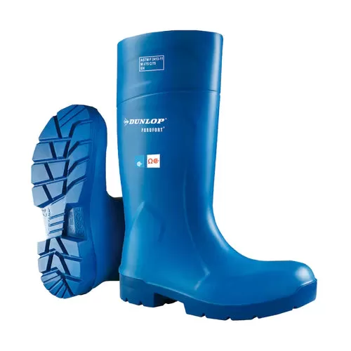 Work Boots - Dunlop 14.5 Purofort Foodpro Safety Insulated Agrifood PU Work Boots, Various Colours