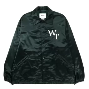 WTAPS SATIN LEAGUE JACKET GREEN