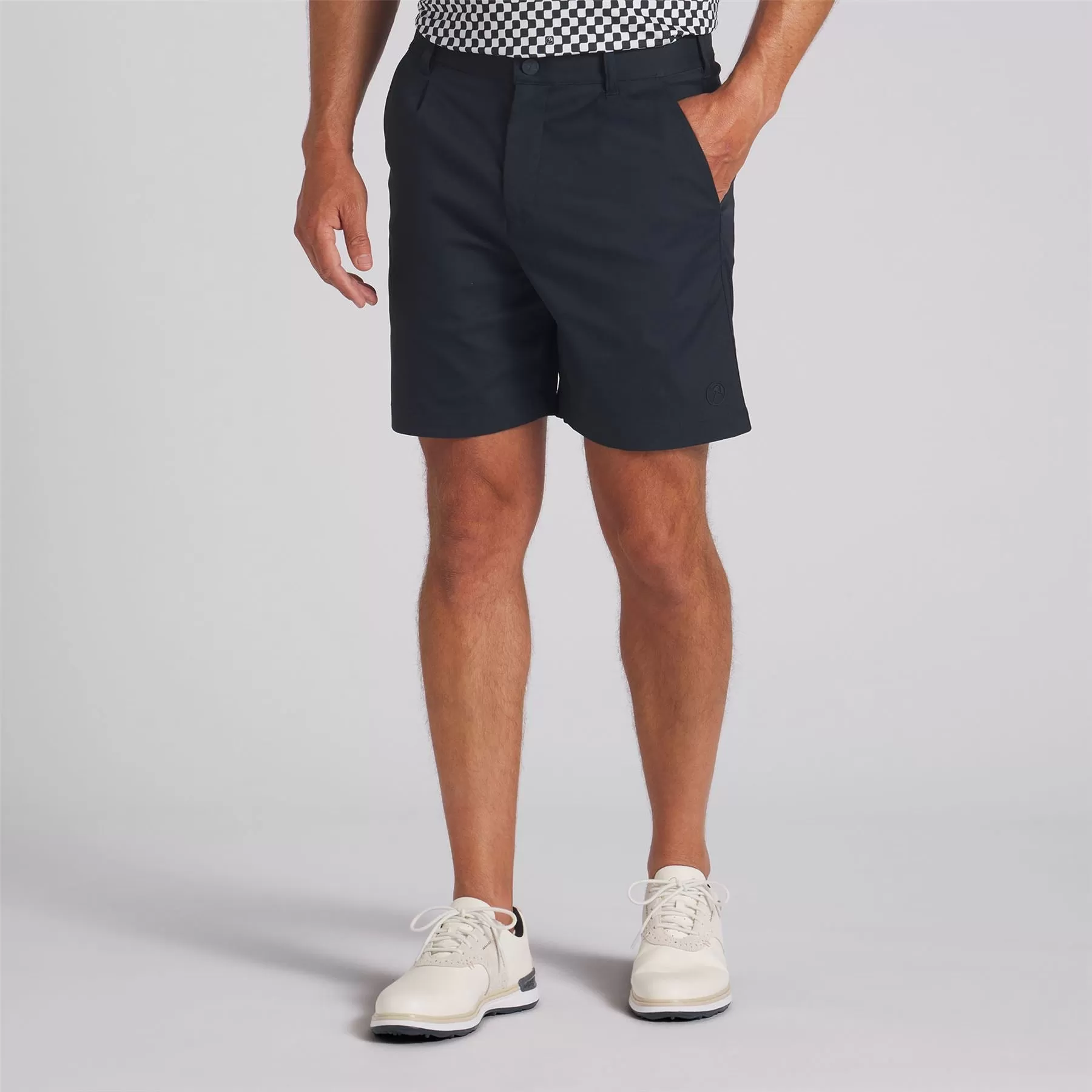 x AP Pleated Golf Shorts Deep Navy - SS24