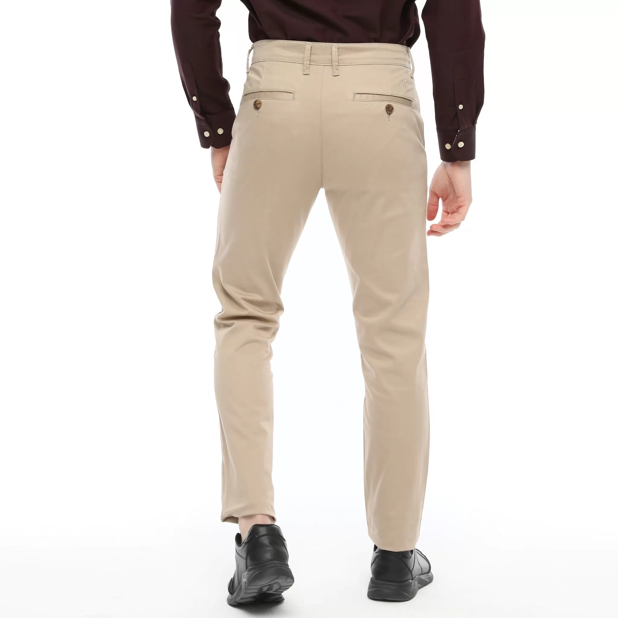 Xact Mens Classic Soft Twill Stretch Chino Trouser