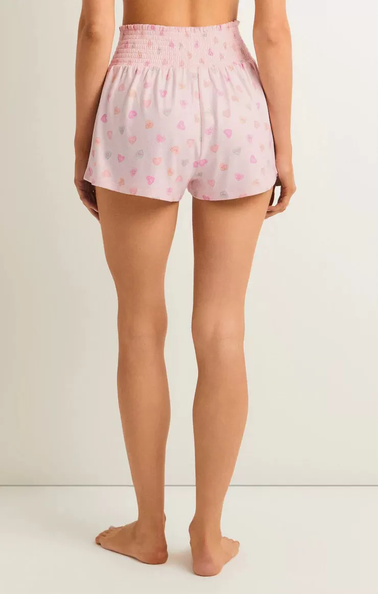 Z Supply Dawn Candy Hearts Short