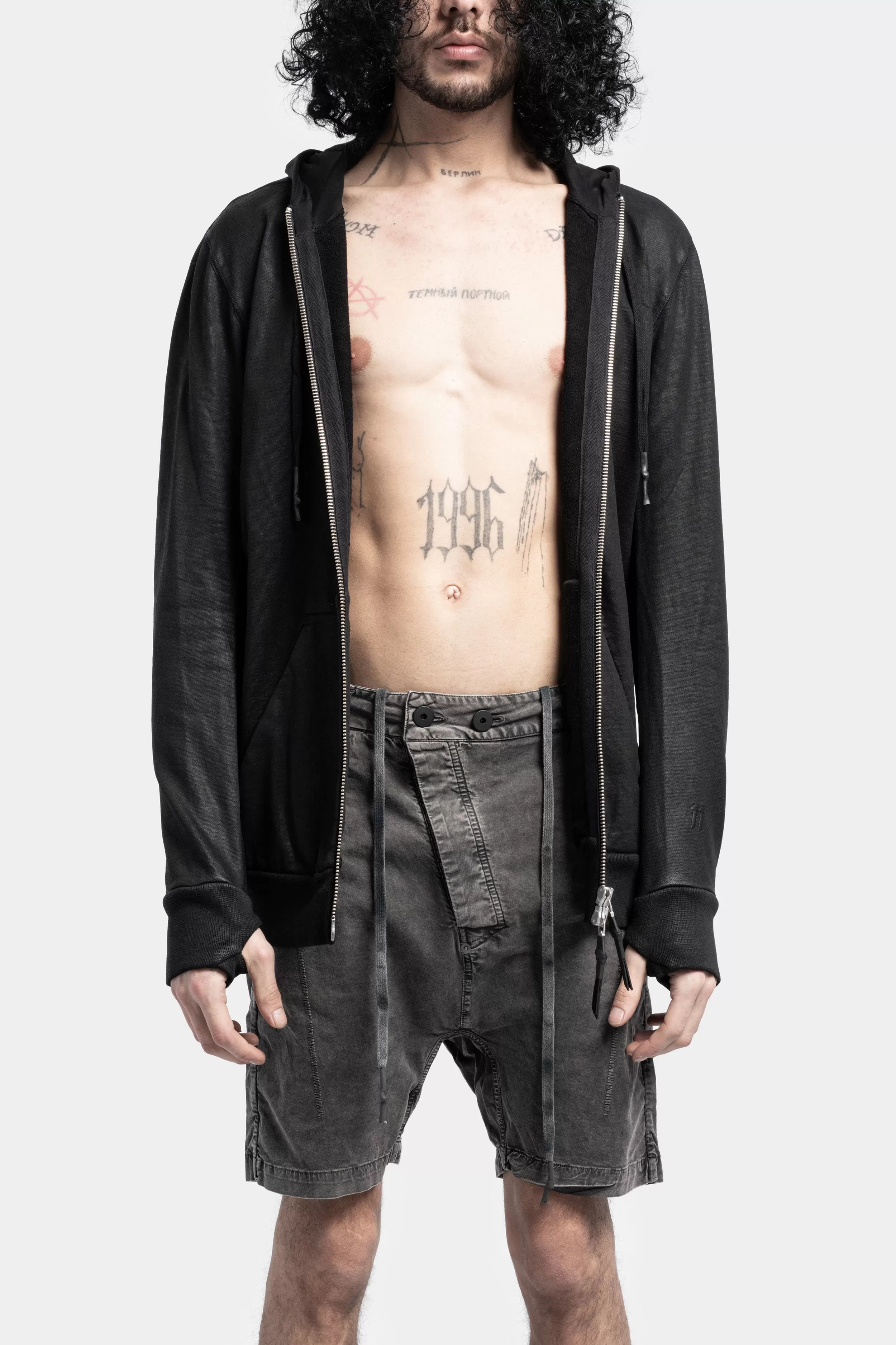 Z2B - Hooded zip up sweater, Coated